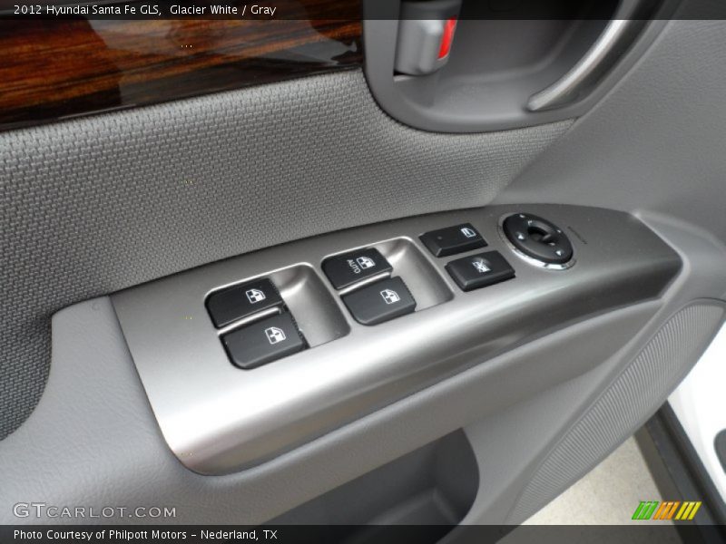 Glacier White / Gray 2012 Hyundai Santa Fe GLS