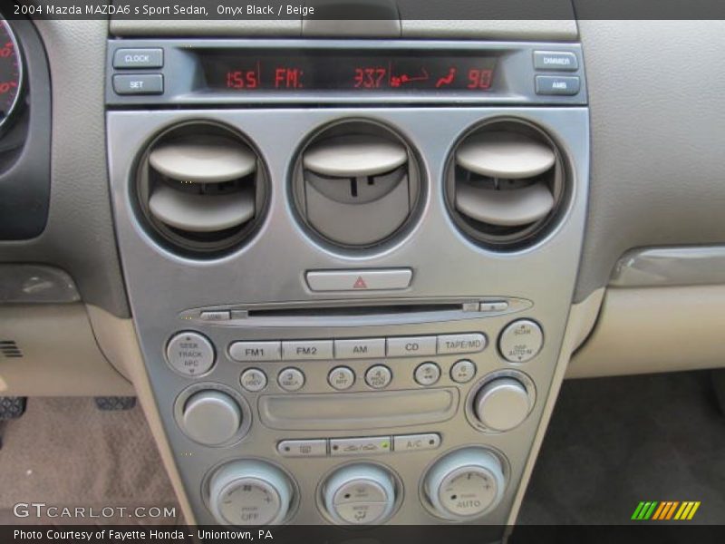 Onyx Black / Beige 2004 Mazda MAZDA6 s Sport Sedan