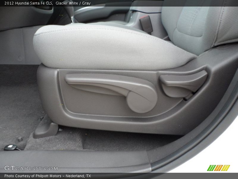 Glacier White / Gray 2012 Hyundai Santa Fe GLS