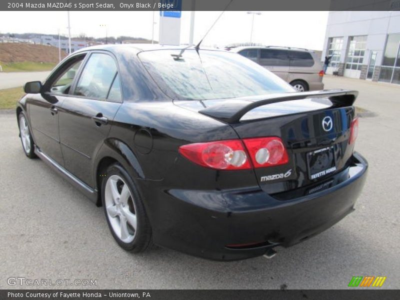 Onyx Black / Beige 2004 Mazda MAZDA6 s Sport Sedan