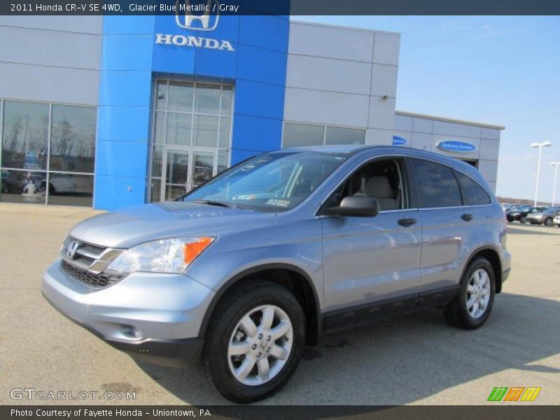 Glacier Blue Metallic / Gray 2011 Honda CR-V SE 4WD