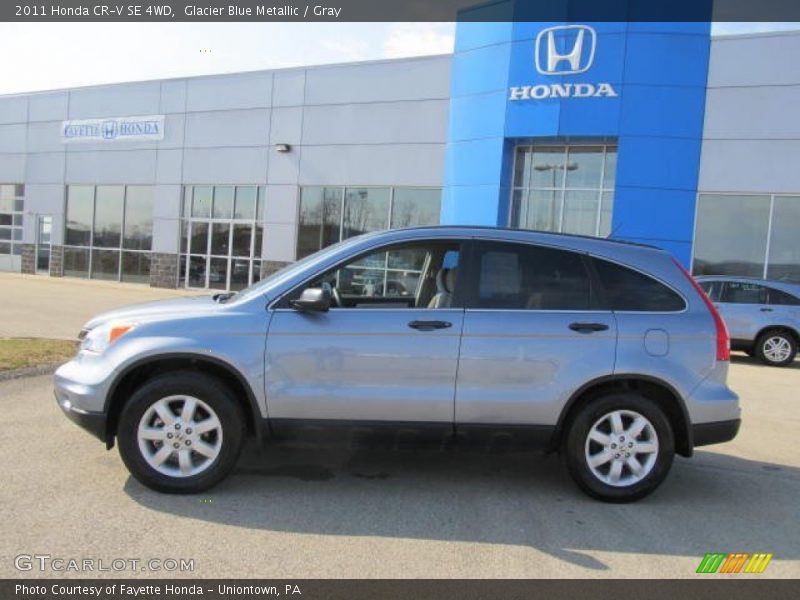 Glacier Blue Metallic / Gray 2011 Honda CR-V SE 4WD