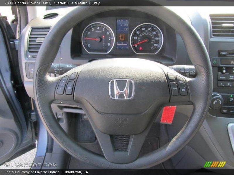 Glacier Blue Metallic / Gray 2011 Honda CR-V SE 4WD