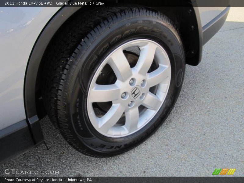 Glacier Blue Metallic / Gray 2011 Honda CR-V SE 4WD