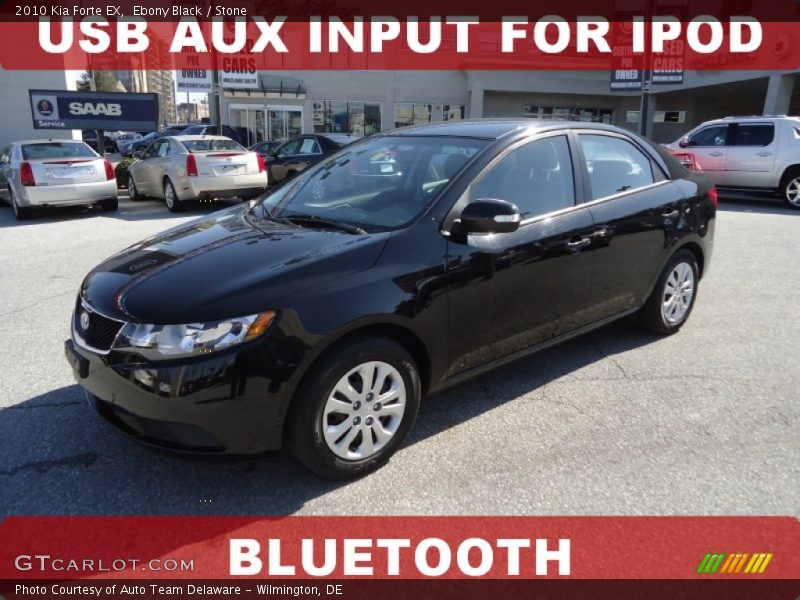 Ebony Black / Stone 2010 Kia Forte EX