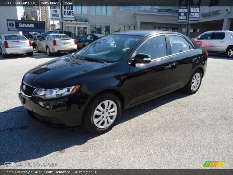 Ebony Black / Stone 2010 Kia Forte EX