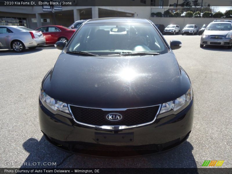 Ebony Black / Stone 2010 Kia Forte EX