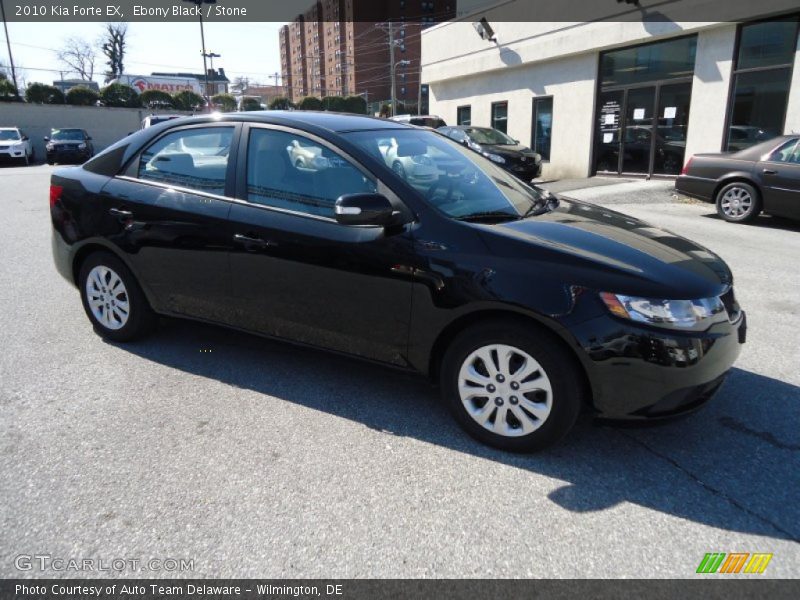 Ebony Black / Stone 2010 Kia Forte EX