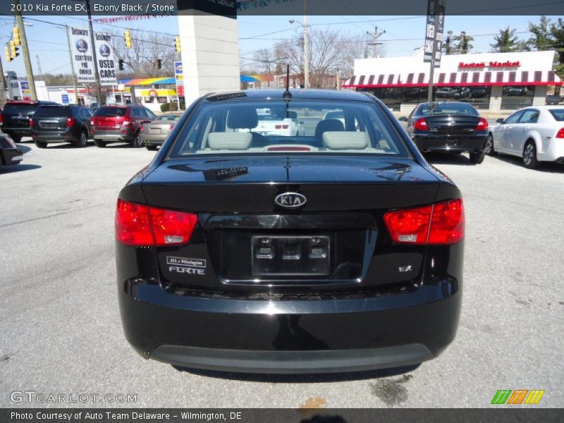 Ebony Black / Stone 2010 Kia Forte EX
