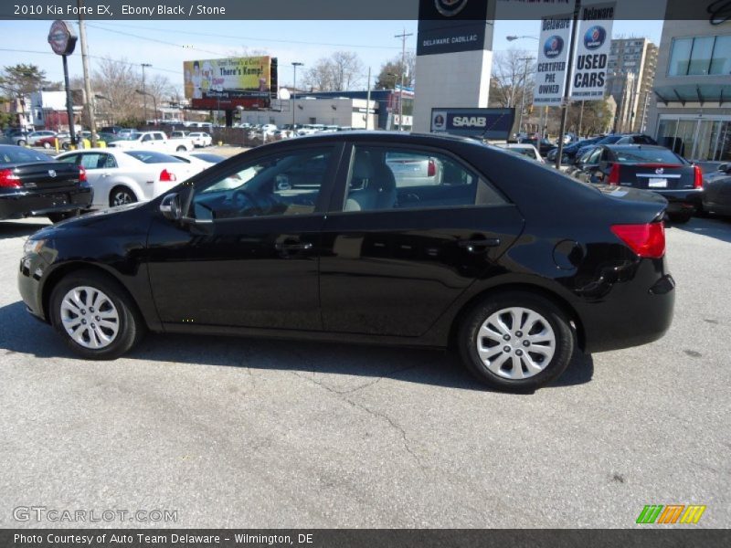Ebony Black / Stone 2010 Kia Forte EX