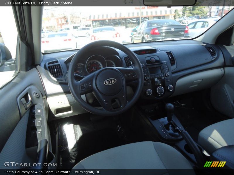 Ebony Black / Stone 2010 Kia Forte EX