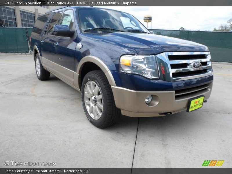 Dark Blue Pearl Metallic / Chaparral 2012 Ford Expedition EL King Ranch 4x4
