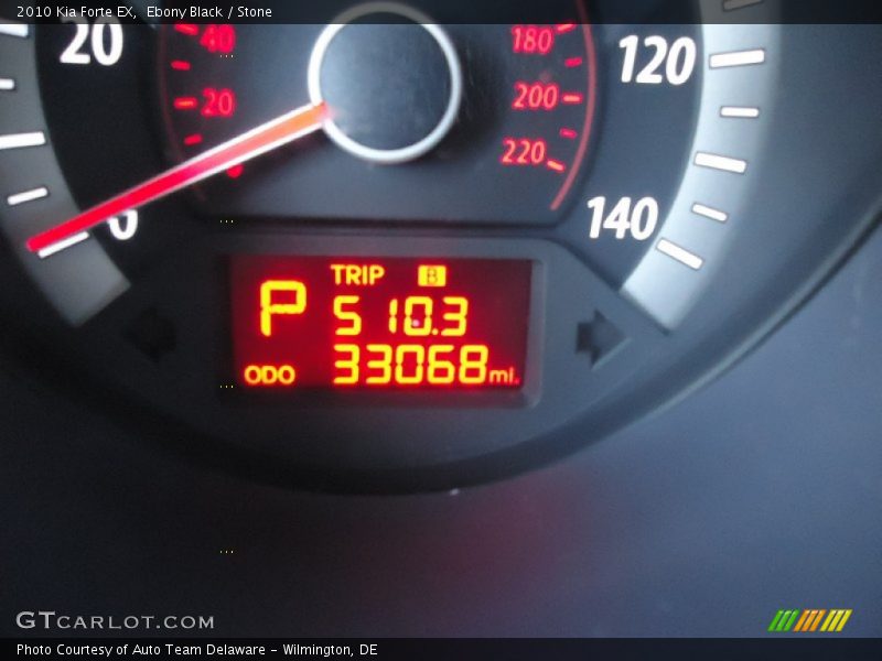 Ebony Black / Stone 2010 Kia Forte EX