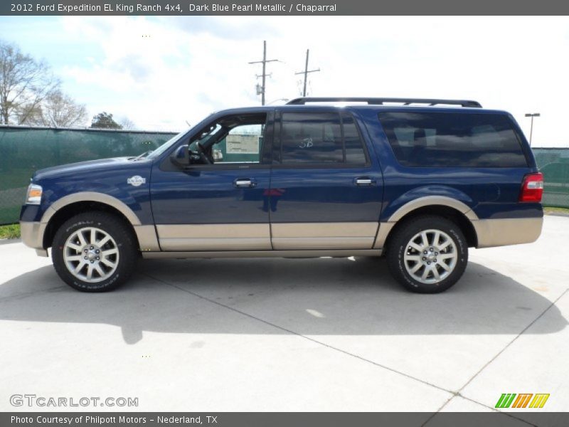 Dark Blue Pearl Metallic / Chaparral 2012 Ford Expedition EL King Ranch 4x4