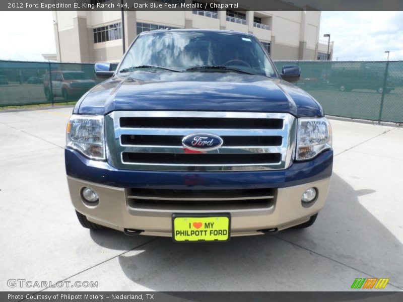 Dark Blue Pearl Metallic / Chaparral 2012 Ford Expedition EL King Ranch 4x4