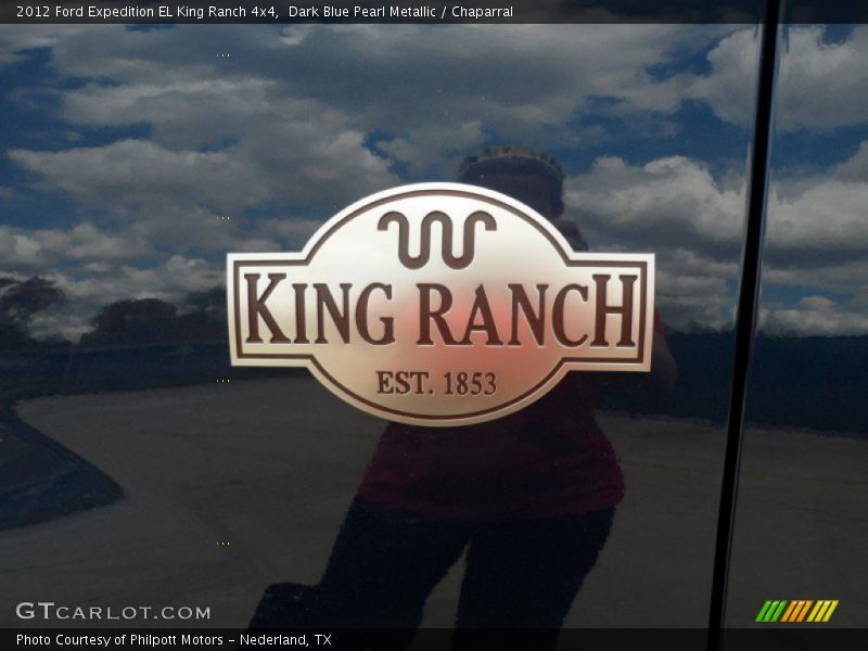 Dark Blue Pearl Metallic / Chaparral 2012 Ford Expedition EL King Ranch 4x4