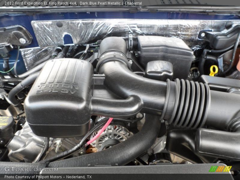 Dark Blue Pearl Metallic / Chaparral 2012 Ford Expedition EL King Ranch 4x4
