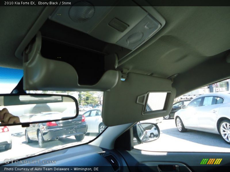 Ebony Black / Stone 2010 Kia Forte EX