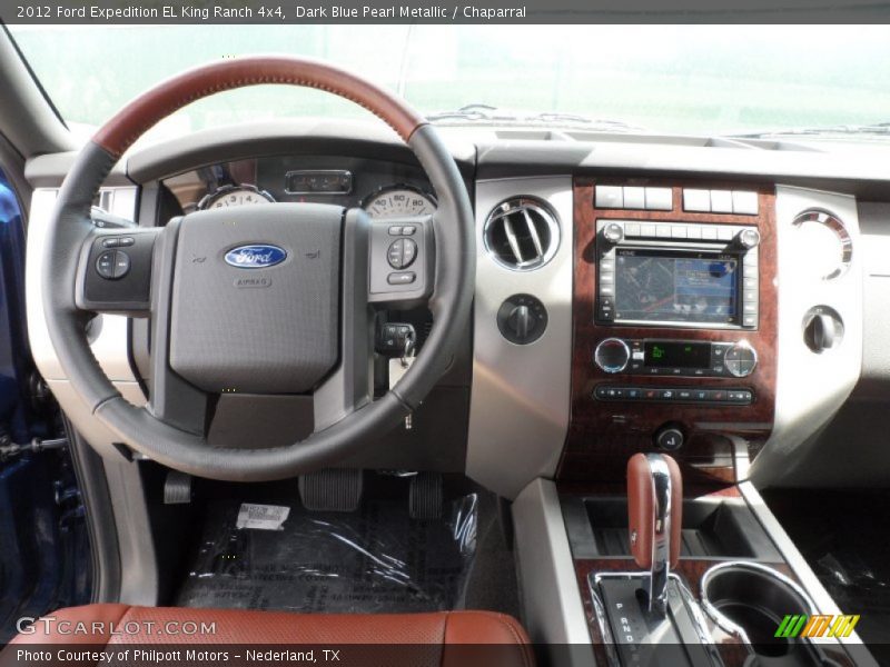 Dark Blue Pearl Metallic / Chaparral 2012 Ford Expedition EL King Ranch 4x4