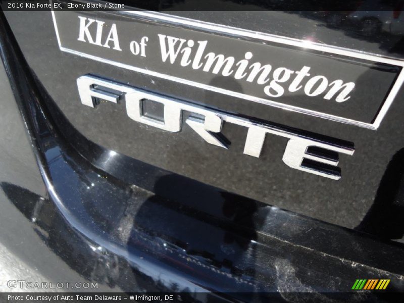 Ebony Black / Stone 2010 Kia Forte EX