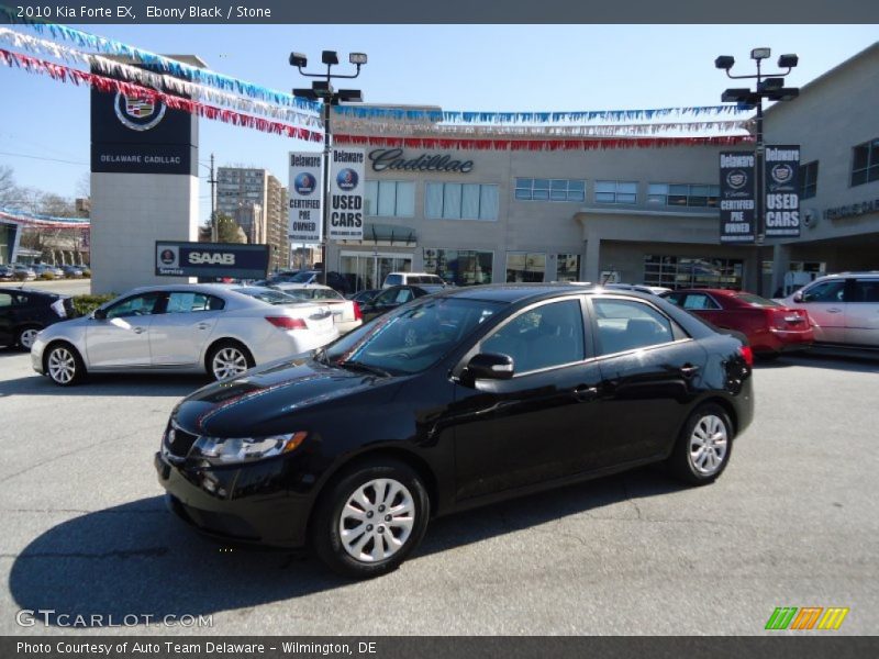 Ebony Black / Stone 2010 Kia Forte EX