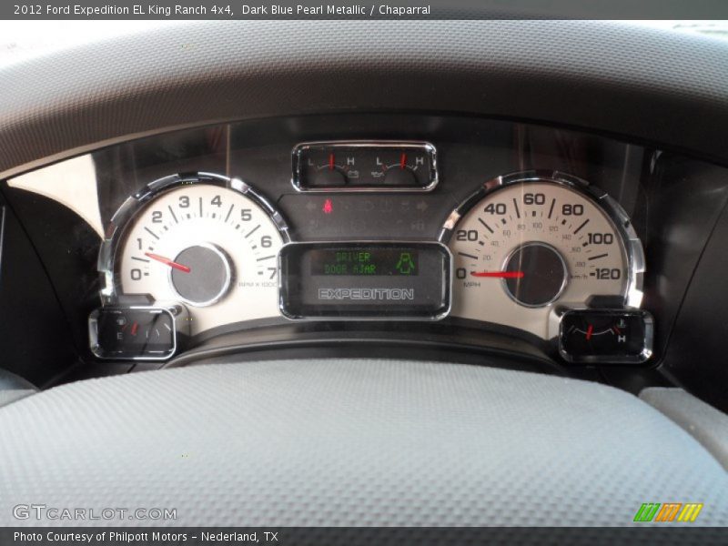 Dark Blue Pearl Metallic / Chaparral 2012 Ford Expedition EL King Ranch 4x4