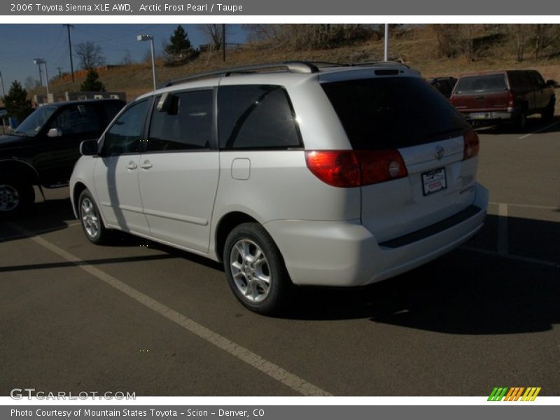 Arctic Frost Pearl / Taupe 2006 Toyota Sienna XLE AWD