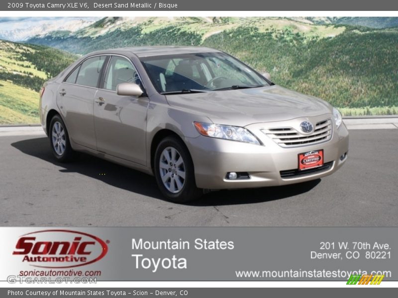 Desert Sand Metallic / Bisque 2009 Toyota Camry XLE V6