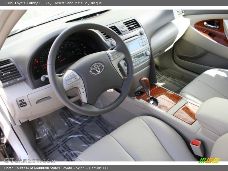 Desert Sand Metallic / Bisque 2009 Toyota Camry XLE V6