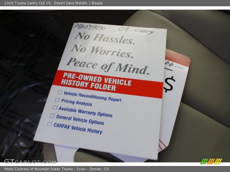 Desert Sand Metallic / Bisque 2009 Toyota Camry XLE V6