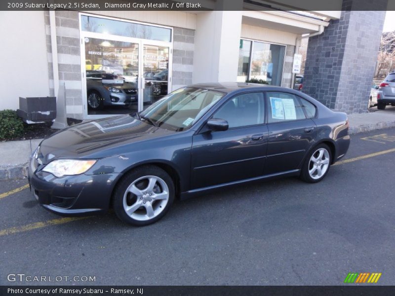 Diamond Gray Metallic / Off Black 2009 Subaru Legacy 2.5i Sedan