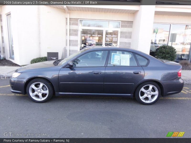 Diamond Gray Metallic / Off Black 2009 Subaru Legacy 2.5i Sedan