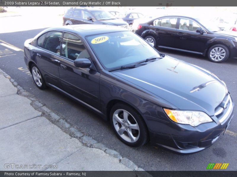Diamond Gray Metallic / Off Black 2009 Subaru Legacy 2.5i Sedan