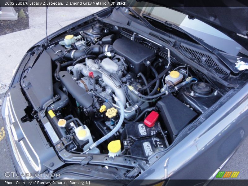 Diamond Gray Metallic / Off Black 2009 Subaru Legacy 2.5i Sedan