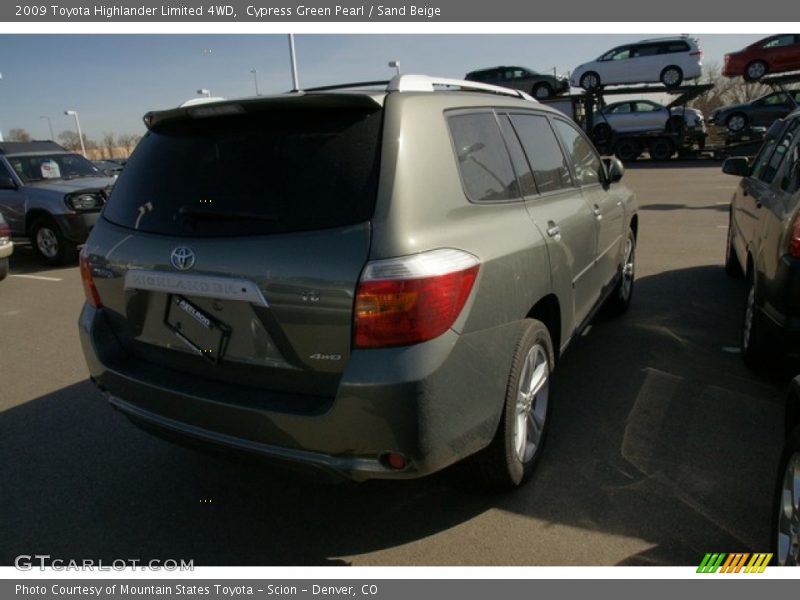 Cypress Green Pearl / Sand Beige 2009 Toyota Highlander Limited 4WD