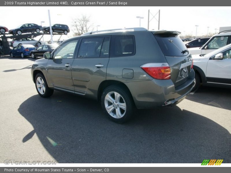 Cypress Green Pearl / Sand Beige 2009 Toyota Highlander Limited 4WD