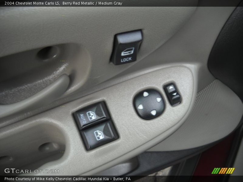 Berry Red Metallic / Medium Gray 2004 Chevrolet Monte Carlo LS