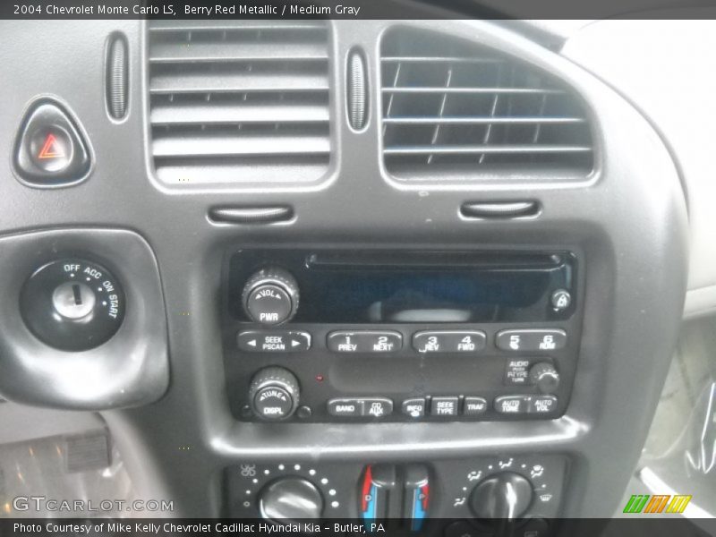 Berry Red Metallic / Medium Gray 2004 Chevrolet Monte Carlo LS