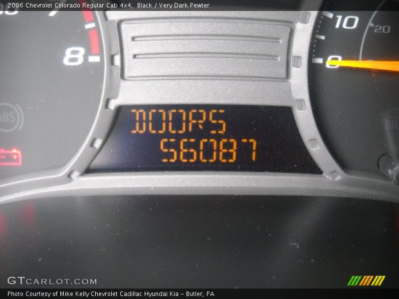 Black / Very Dark Pewter 2006 Chevrolet Colorado Regular Cab 4x4