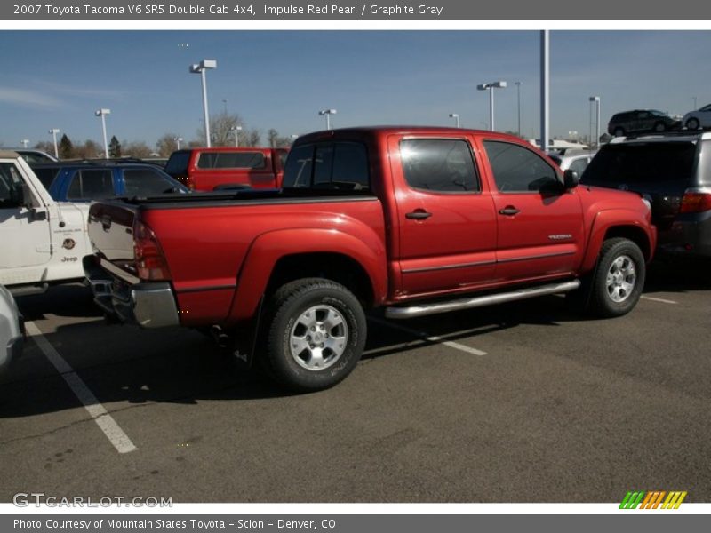 Impulse Red Pearl / Graphite Gray 2007 Toyota Tacoma V6 SR5 Double Cab 4x4