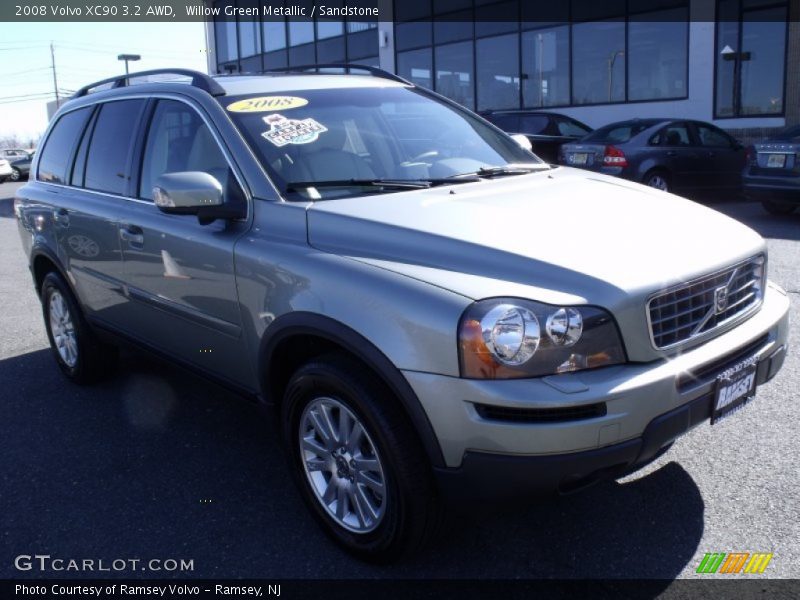 Willow Green Metallic / Sandstone 2008 Volvo XC90 3.2 AWD