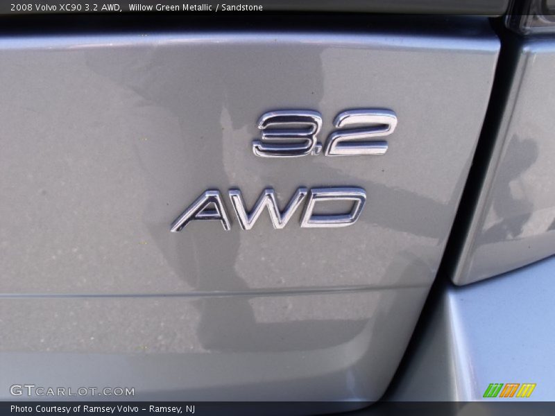 Willow Green Metallic / Sandstone 2008 Volvo XC90 3.2 AWD