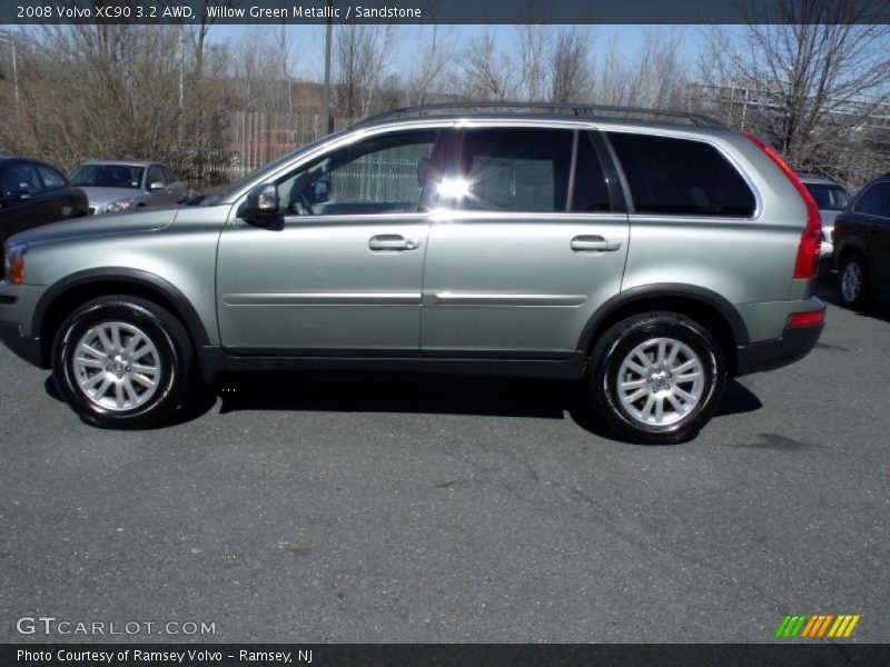 Willow Green Metallic / Sandstone 2008 Volvo XC90 3.2 AWD