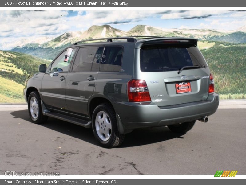 Oasis Green Pearl / Ash Gray 2007 Toyota Highlander Limited 4WD