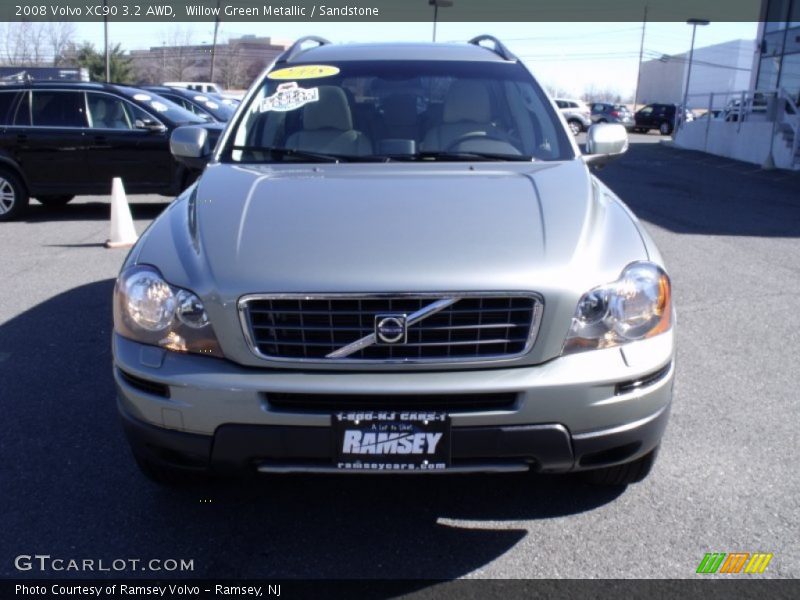 Willow Green Metallic / Sandstone 2008 Volvo XC90 3.2 AWD