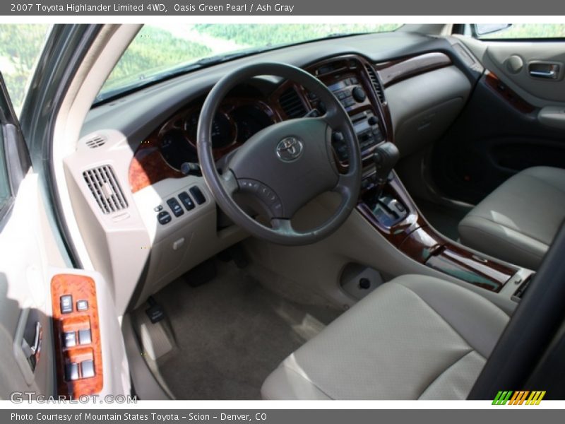 Oasis Green Pearl / Ash Gray 2007 Toyota Highlander Limited 4WD