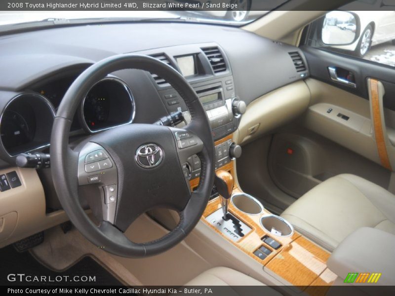  2008 Highlander Hybrid Limited 4WD Sand Beige Interior