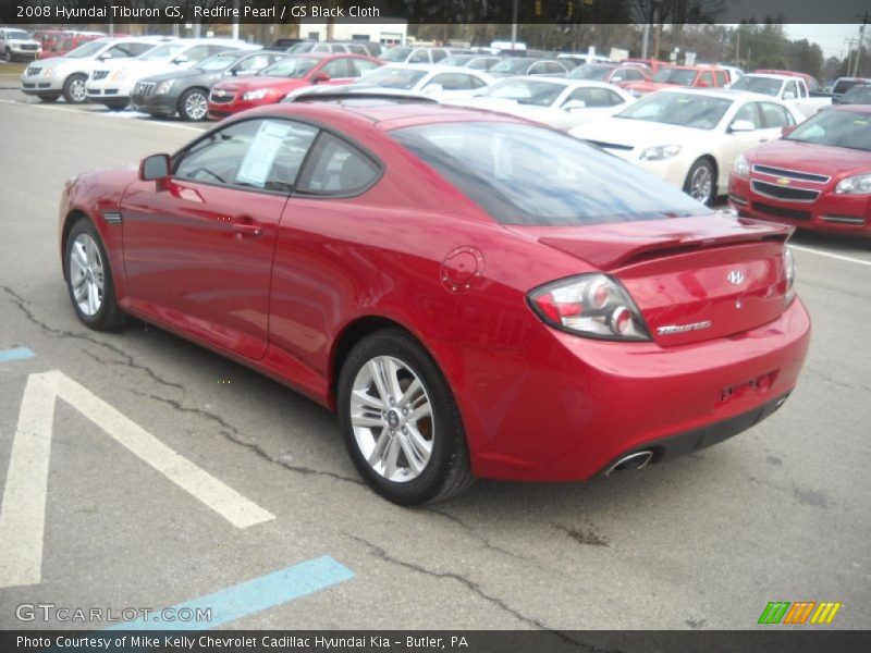 Redfire Pearl / GS Black Cloth 2008 Hyundai Tiburon GS