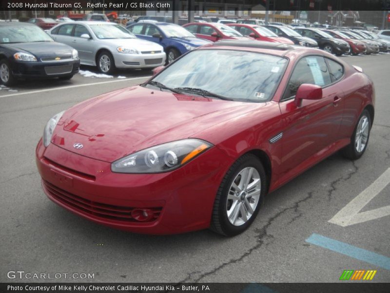 Redfire Pearl / GS Black Cloth 2008 Hyundai Tiburon GS