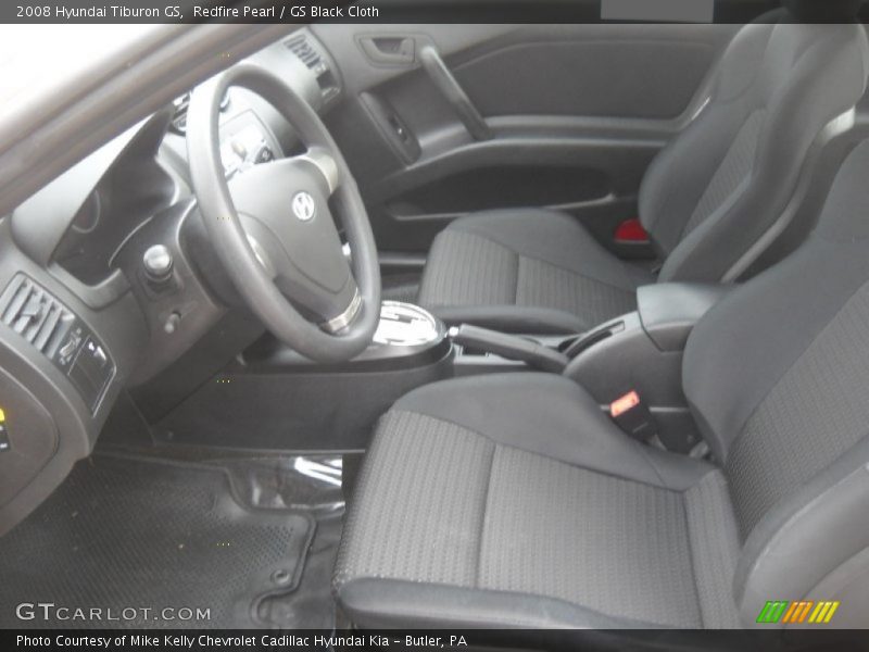 Redfire Pearl / GS Black Cloth 2008 Hyundai Tiburon GS